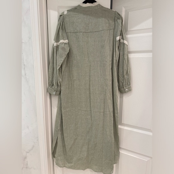 Pomander Place Laurel Green Jolene Dress M - Picture 3 of 5